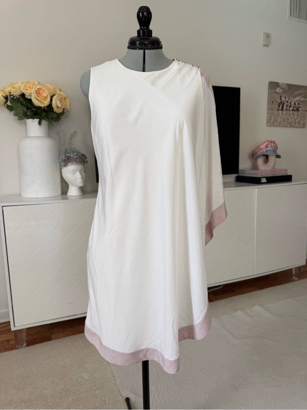 Ted Baker Tunic Bolty Asymmetrical Draped Dress 0 - Picture 8 of 14